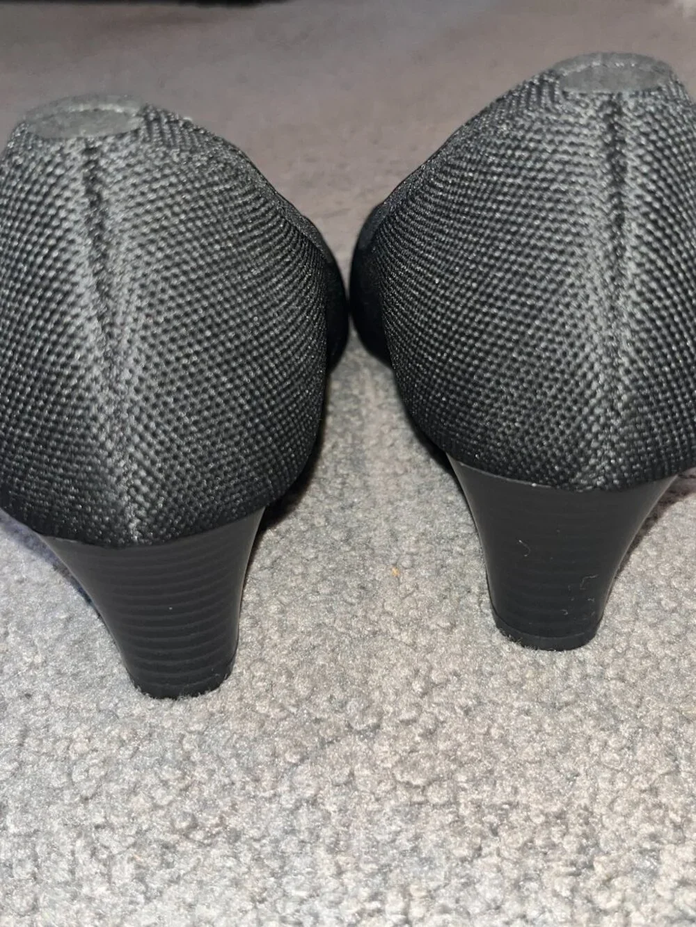 VIVAIA TAMIA WEDGE PRO ALMOND TOE PUMP WEDGE in BLACK - NEW WITHOUT BOX - 41.5